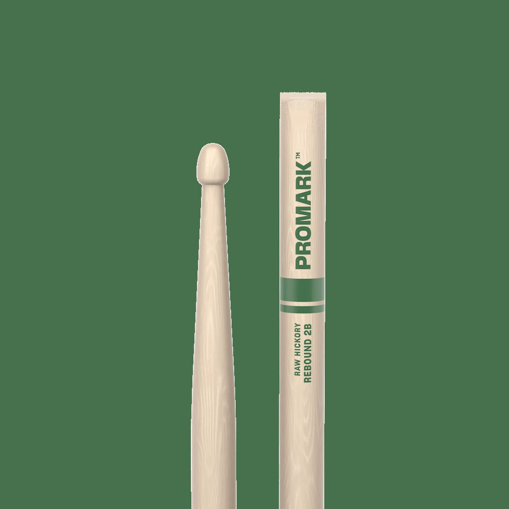 Rebound 2B Raw Hickory Drumstick, Acorn Wood Tip