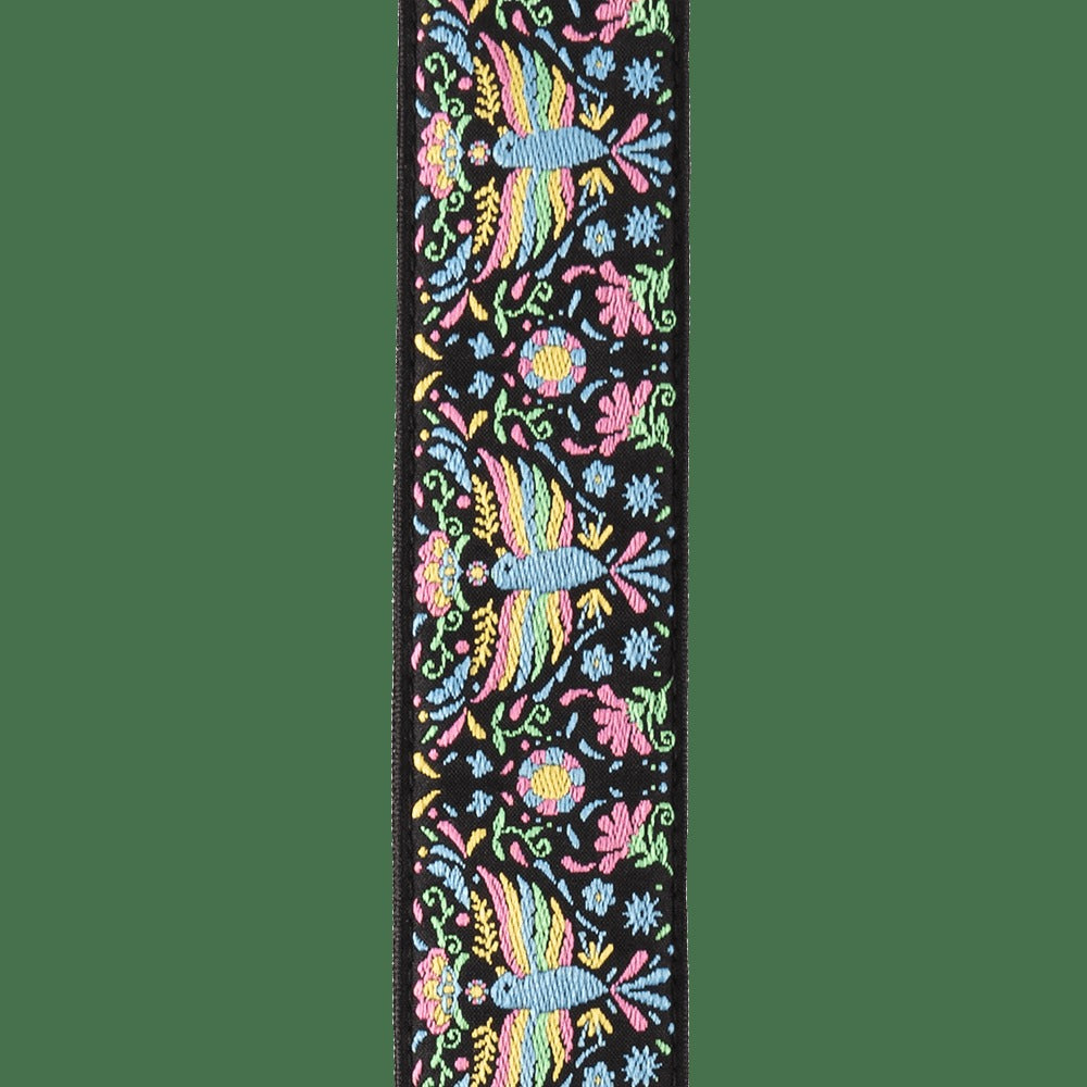 Pad Lock Woven Guitar Strap, Phoenix Dream