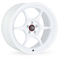 Enkei PF06 White w/ Machined Lip Ring 18x8.5 | 5x114.3 (545-885-6534WM)