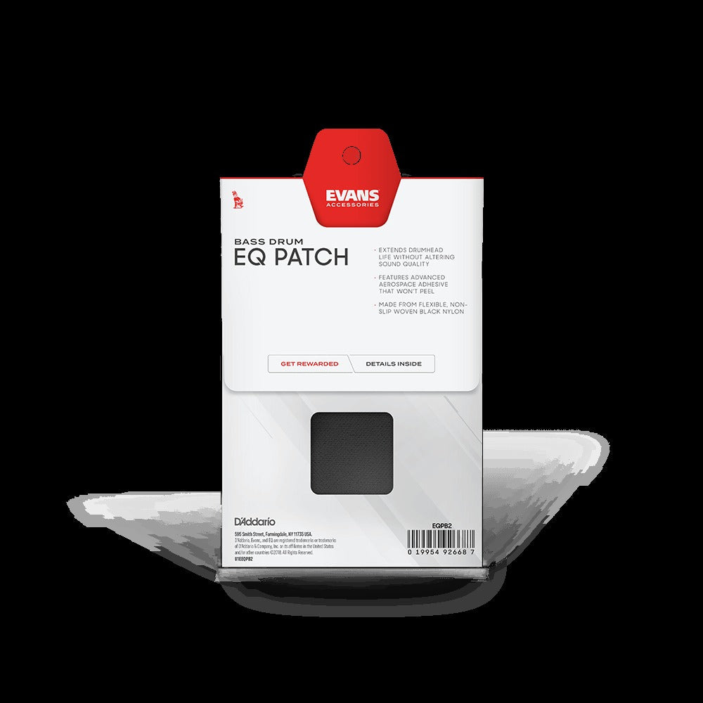 EQ Black Nylon Bass Drum Double Patch