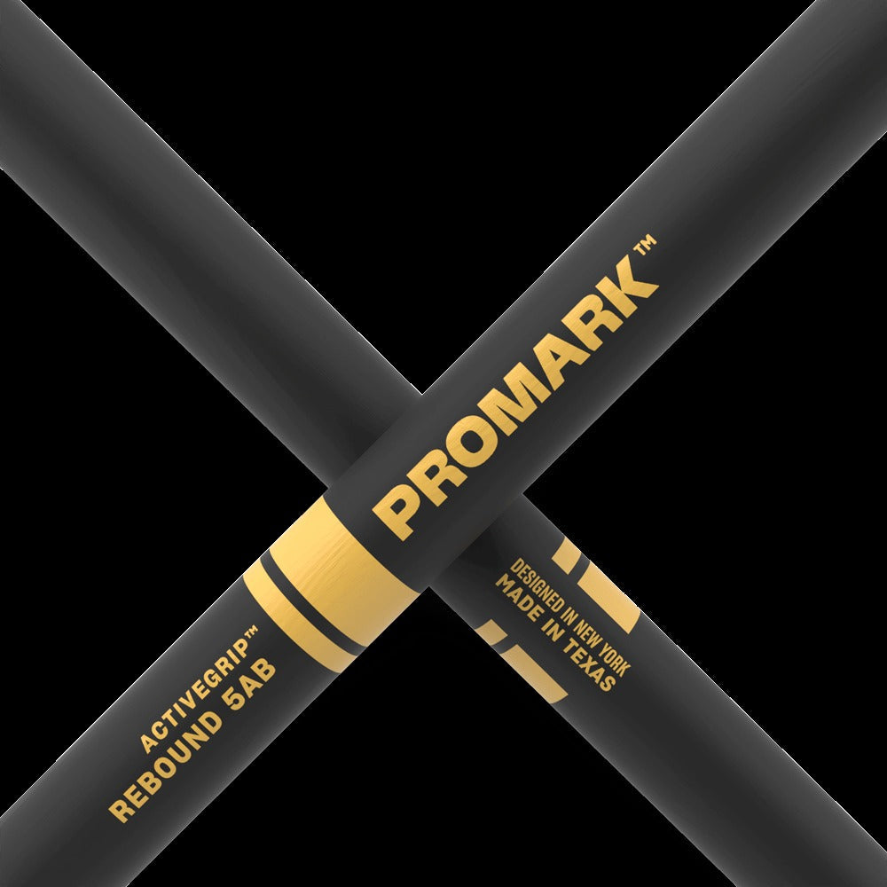Rebound 5AB ActiveGrip Hickory Drumstick, Acorn Wood Tip