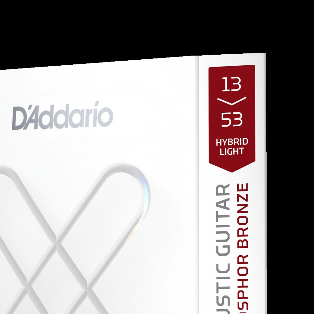 13-53 Hybrid Light, XS Phosphor Bronze Coated Acoustic Guitar Strings