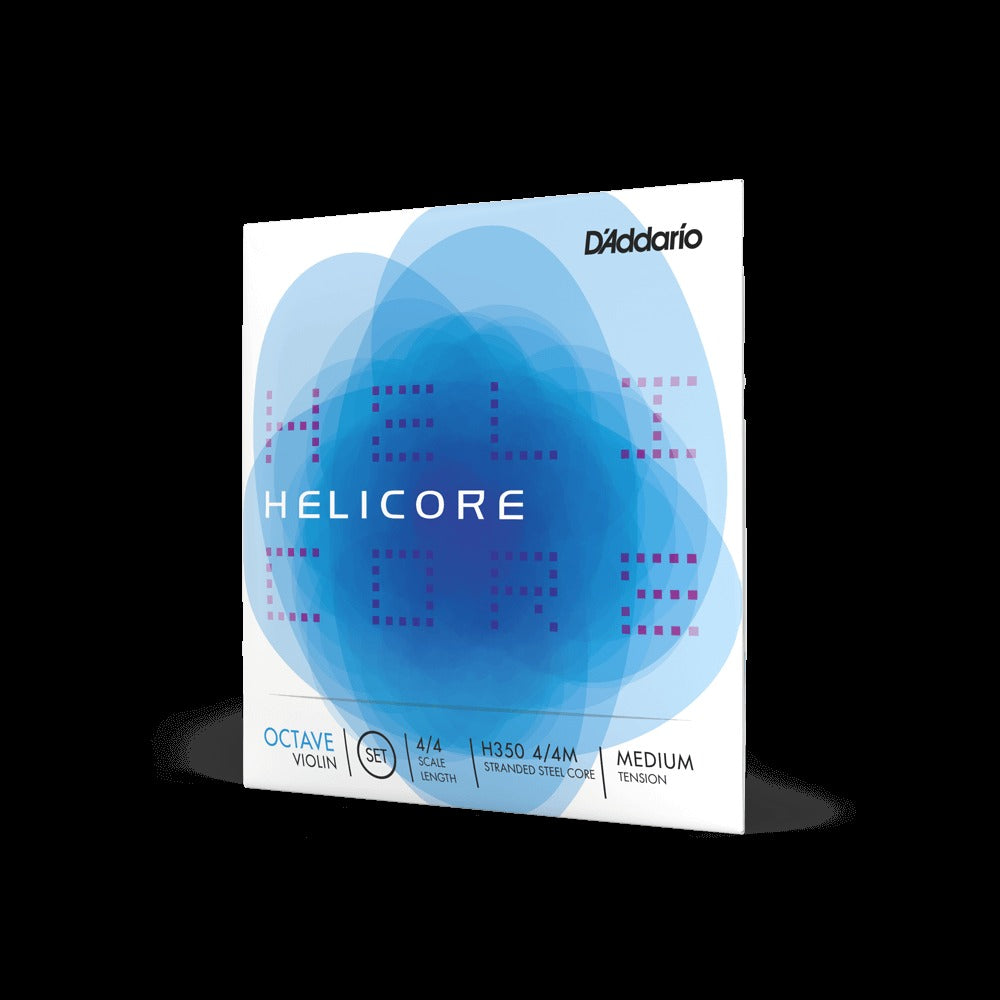 Helicore Octave Violin String Set, 4/4 Scale, Medium Tension