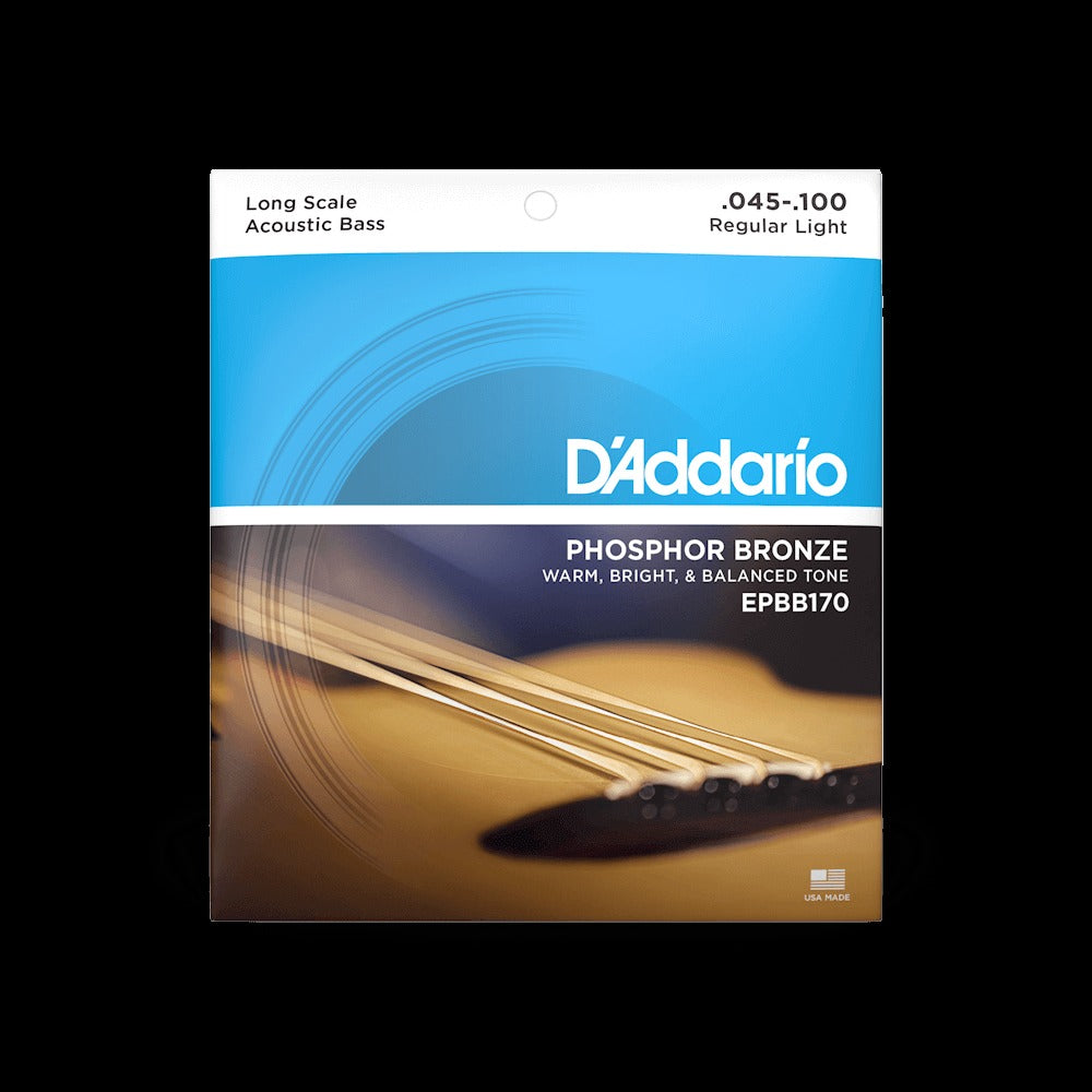 45-100 Regular Light, Long Scale, Phosphor Bronze Acoustic Bass Strings
