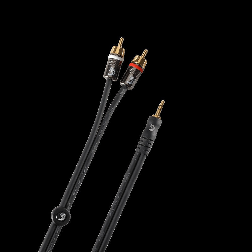 Dual RCA to Stereo Mini Cable, 5 feet