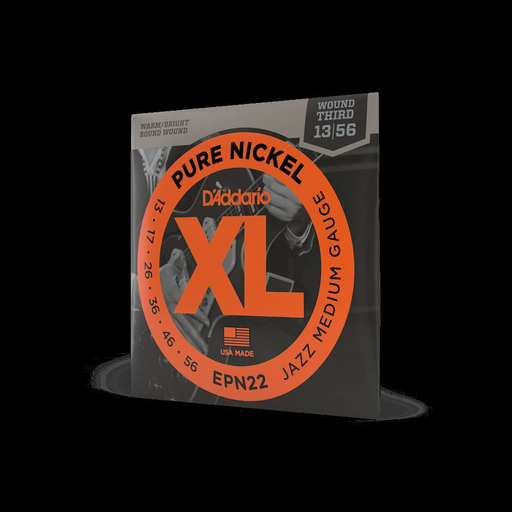 13-56 Jazz Medium, XL Pure Nickel Electric Guitar Strings
