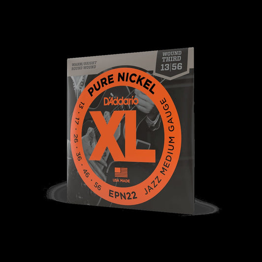 13-56 Jazz Medium, XL Pure Nickel Electric Guitar Strings
