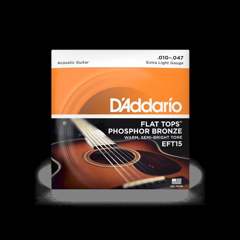 10-47 Extra Light, Flat Tops Phosphor Bronze Acoustic Guitar Strings
