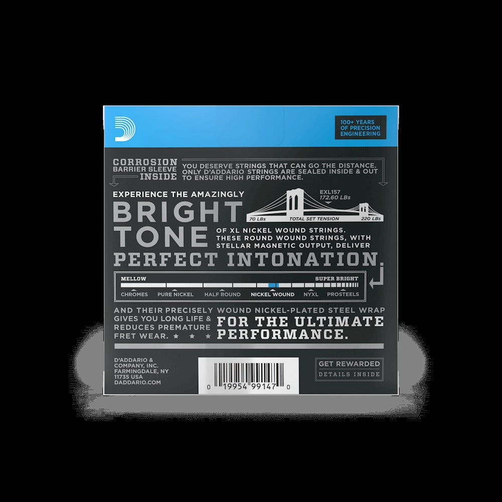 14-68 Medium Baritone, XL Nickel Electric Guitar Strings