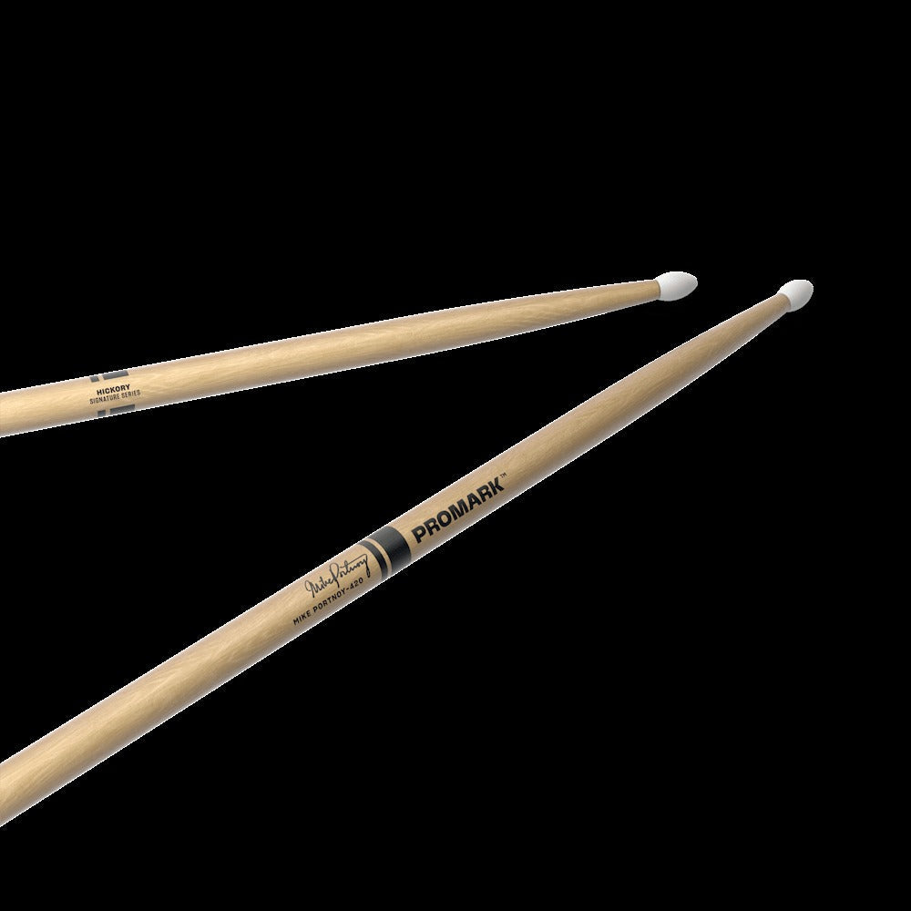 Mike Portnoy 420 Hickory Drumstick, Nylon Tip