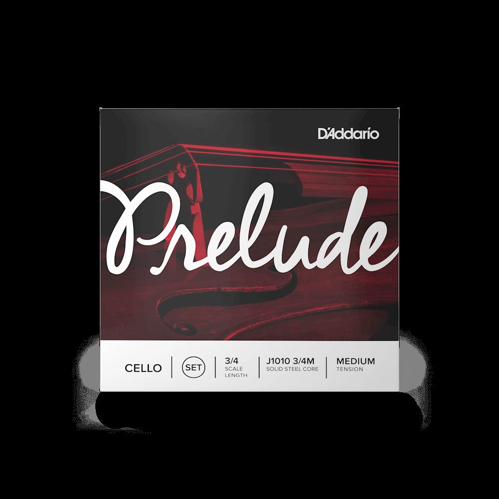 Prelude Cello String Set, 3/4 Scale, Medium Tension