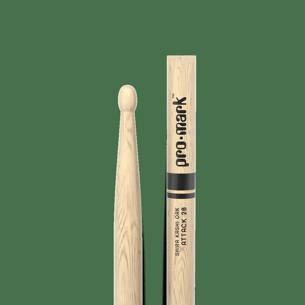 Classic Attack 2B Shira Kashi Oak Drumstick, Oval Wood Tip