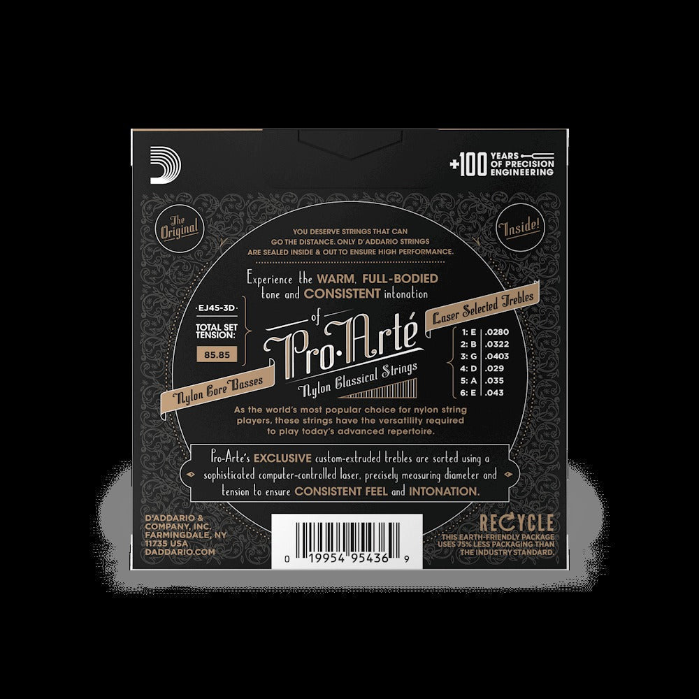 Normal Tension, Pro-Arté Nylon Classical Guitar Strings