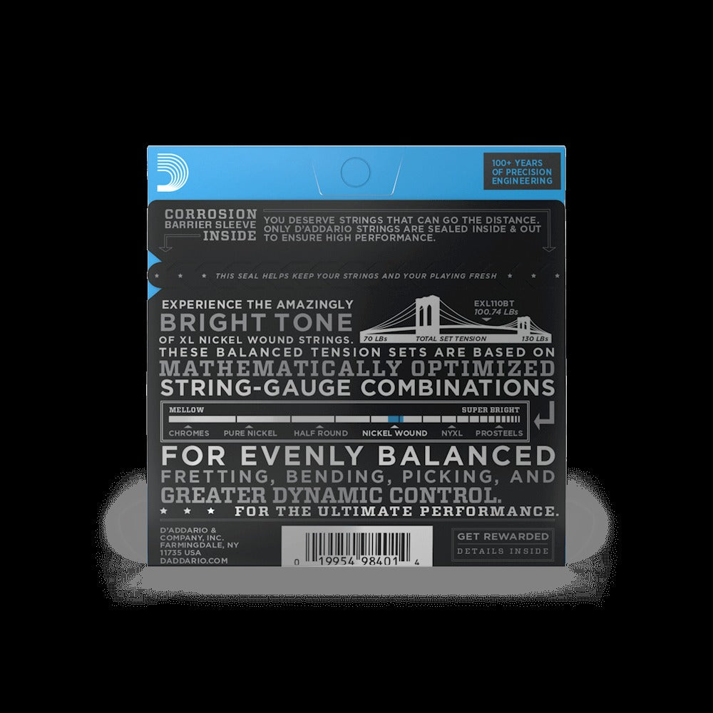 10-46 Regular Light Balanced Tension, XL Nickel Electric Guitar Strings