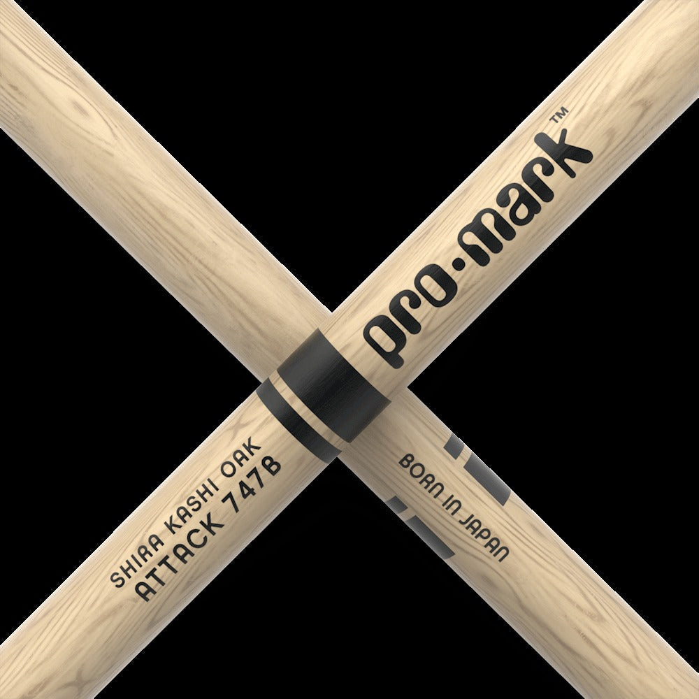 Classic Attack 747B Shira Kashi Oak Drumstick, Oval Nylon Tip