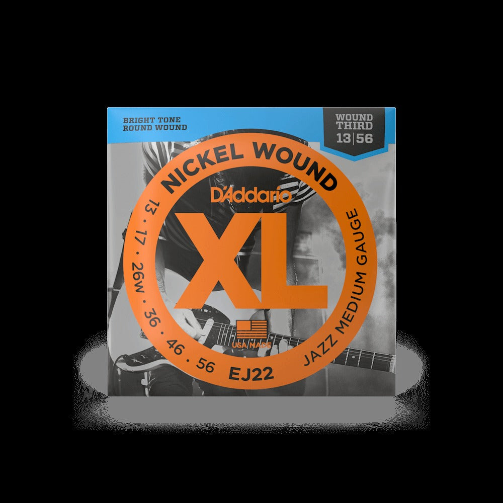 13-56 Jazz Medium, XL Nickel Electric Guitar Strings