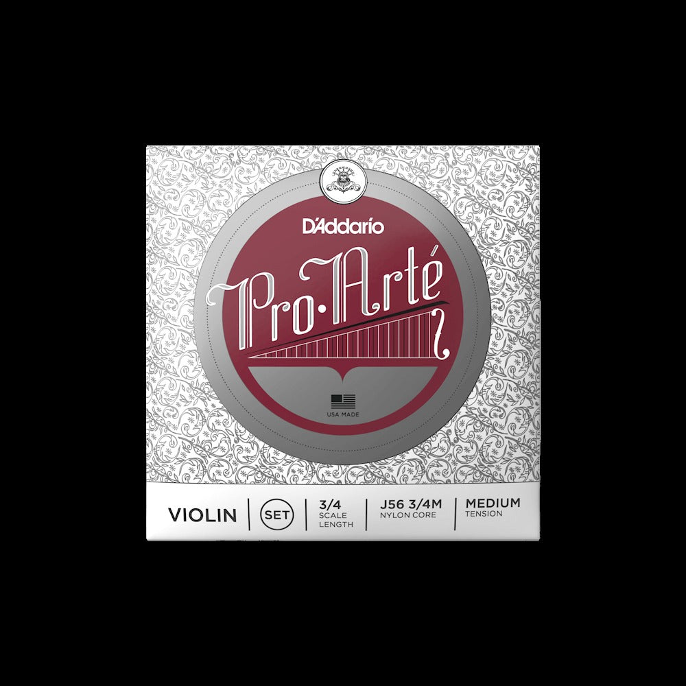 Pro-Arté Violin String Set, 3/4 Scale, Medium Tension