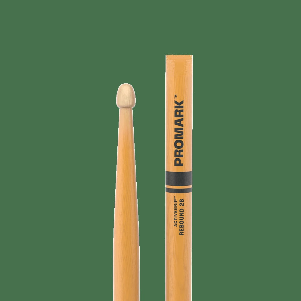 Rebound 2B ActiveGrip Clear Hickory Drumstick, Acorn Wood Tip