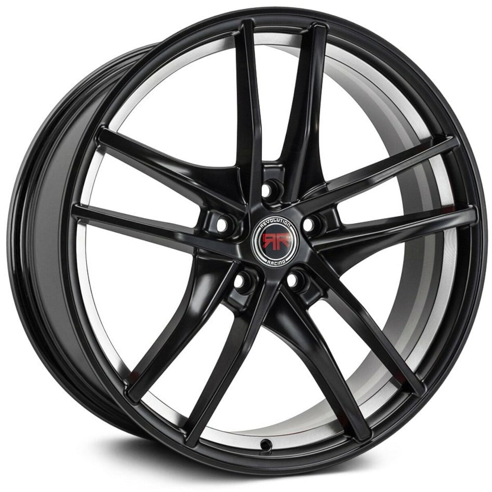 Revolution Racing RR28 Gloss Black w/ Machined Undercut 20x8 | 5x114.3 (RR28-208514+40BMR)