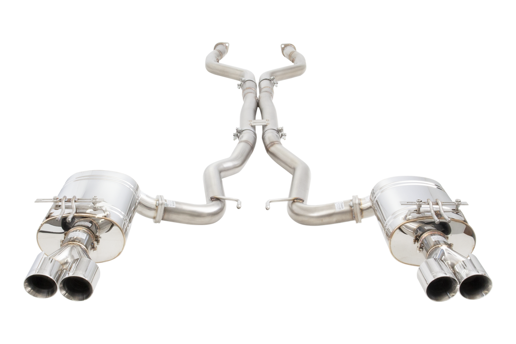 XForce Stainless Steel Twin 3" System w/ Straight Pipe Centre | 2013-2017 Chevy SS (ESVF74CS)