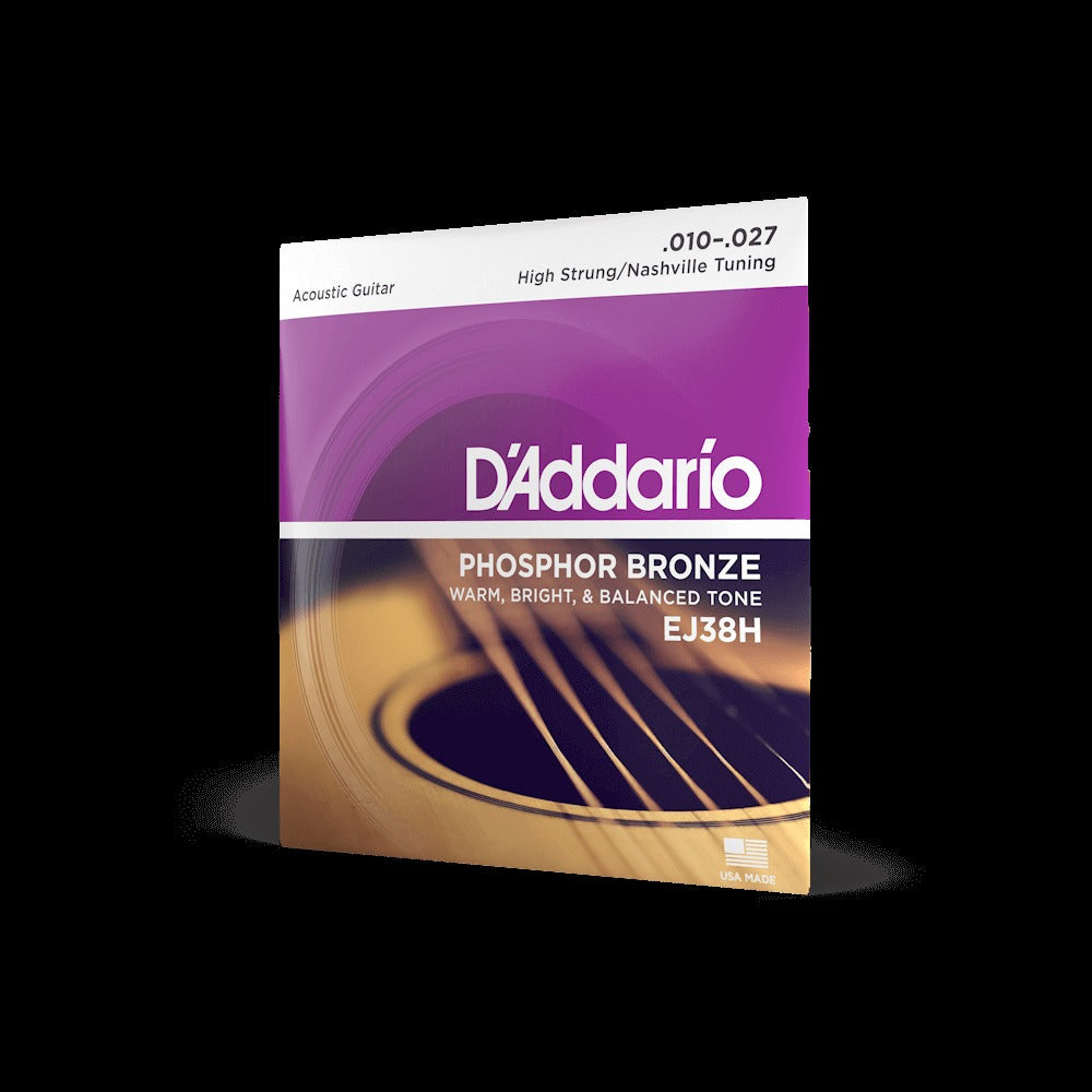10-27 High Strung/Nashville Tuning, Phosphor Bronze Acoustic Guitar Strings