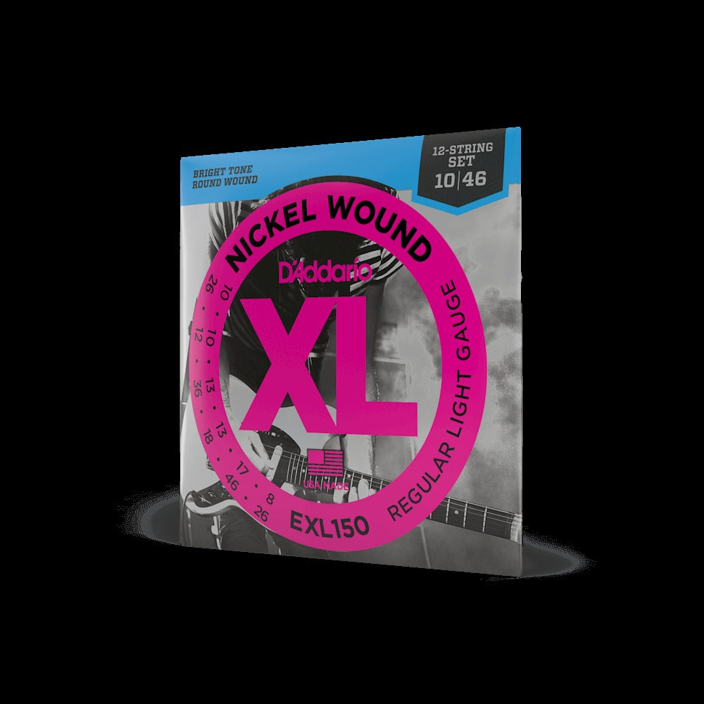 10-46 Regular Light 12-String, XL Nickel Electric Guitar Strings