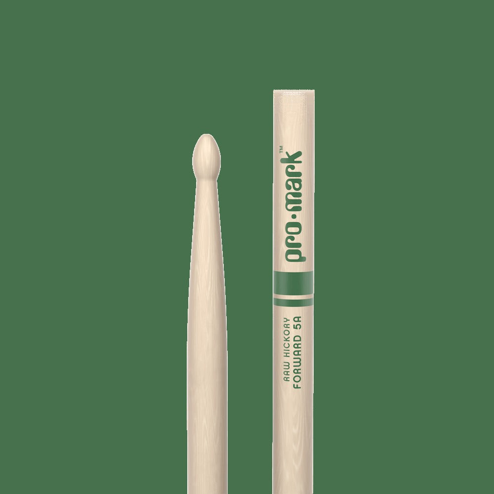 Classic Forward 5A Raw Hickory Drumstick, Oval Wood Tip