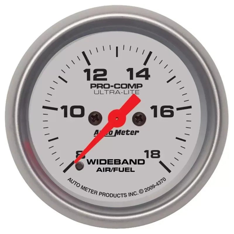 Autometer 2-1/16" ANALOG 8:1-18:1 AFR Air/Fuel Ratio-Wideband Gauge ULTRA-LITE | Universal (4370)