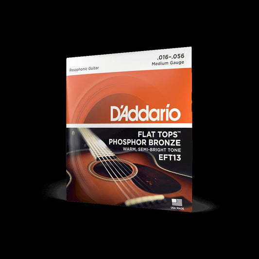 16-56 Medium Resophonic, Flat Tops Phosphor Bronze Acoustic Guitar Strings