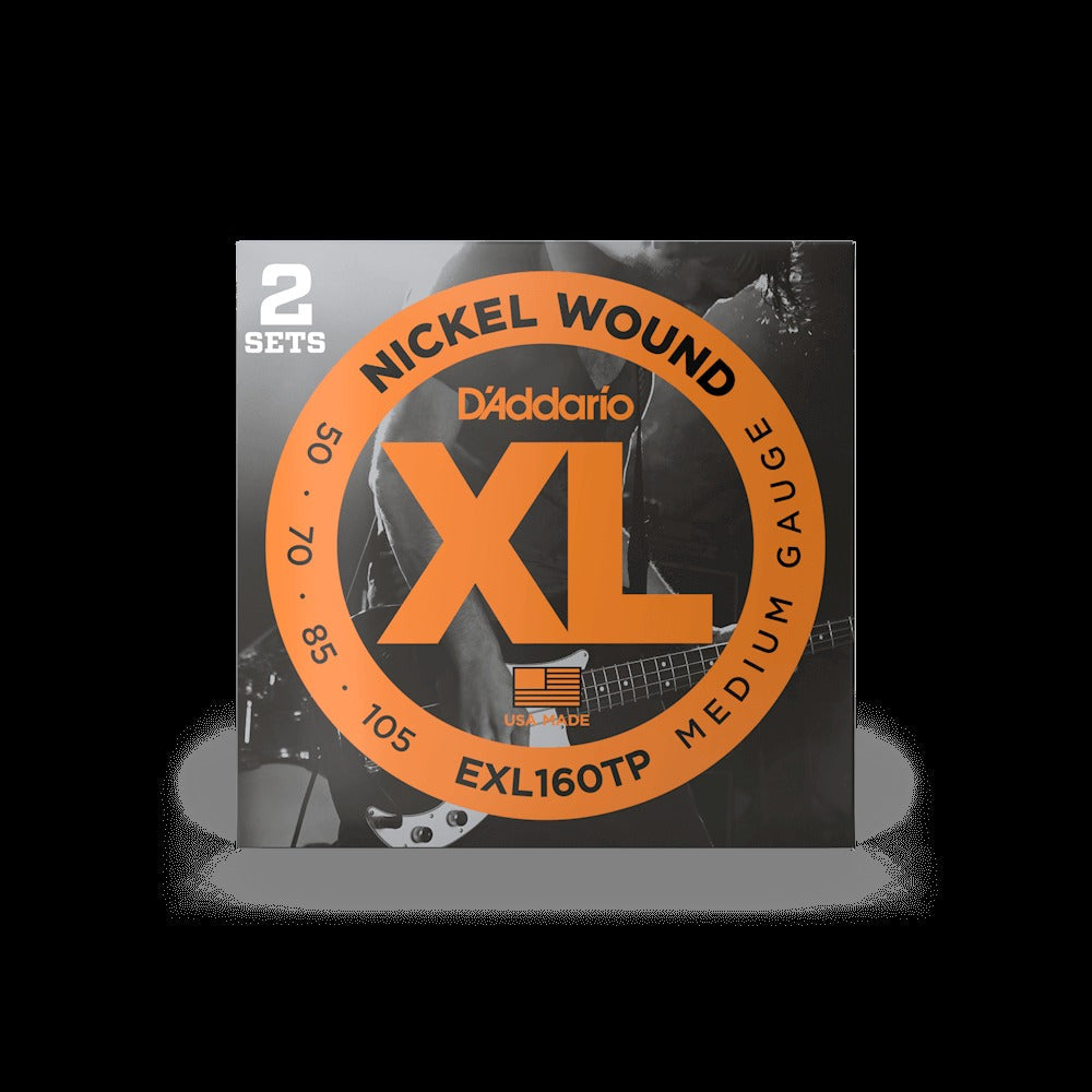 50-105 Medium, Long Scale, XL Nickel Bass Strings