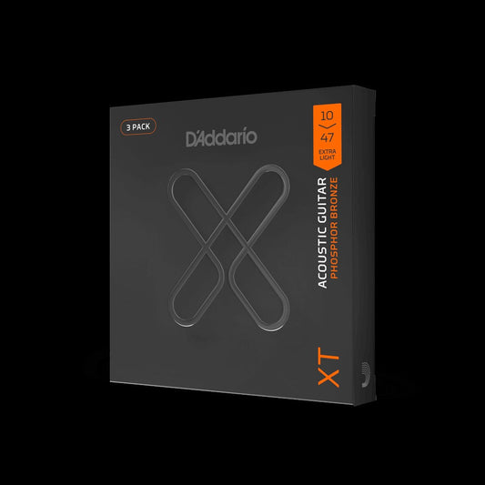 10-47 Extra Light, XT Phosphor Bronze Coated Acoustic Guitar Strings