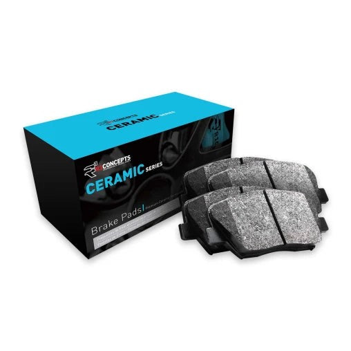 R1 Concepts Rear Ceramic Brake Pads | 2008-2015 Mitsubishi Evo X (2310-1368-00)