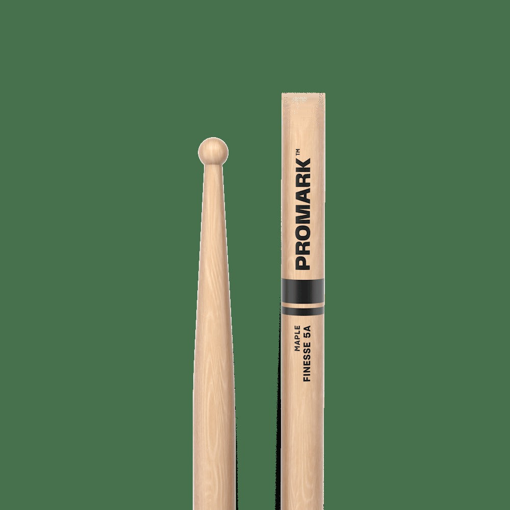 Finesse 5A Maple Drumstick, Small Round Wood Tip