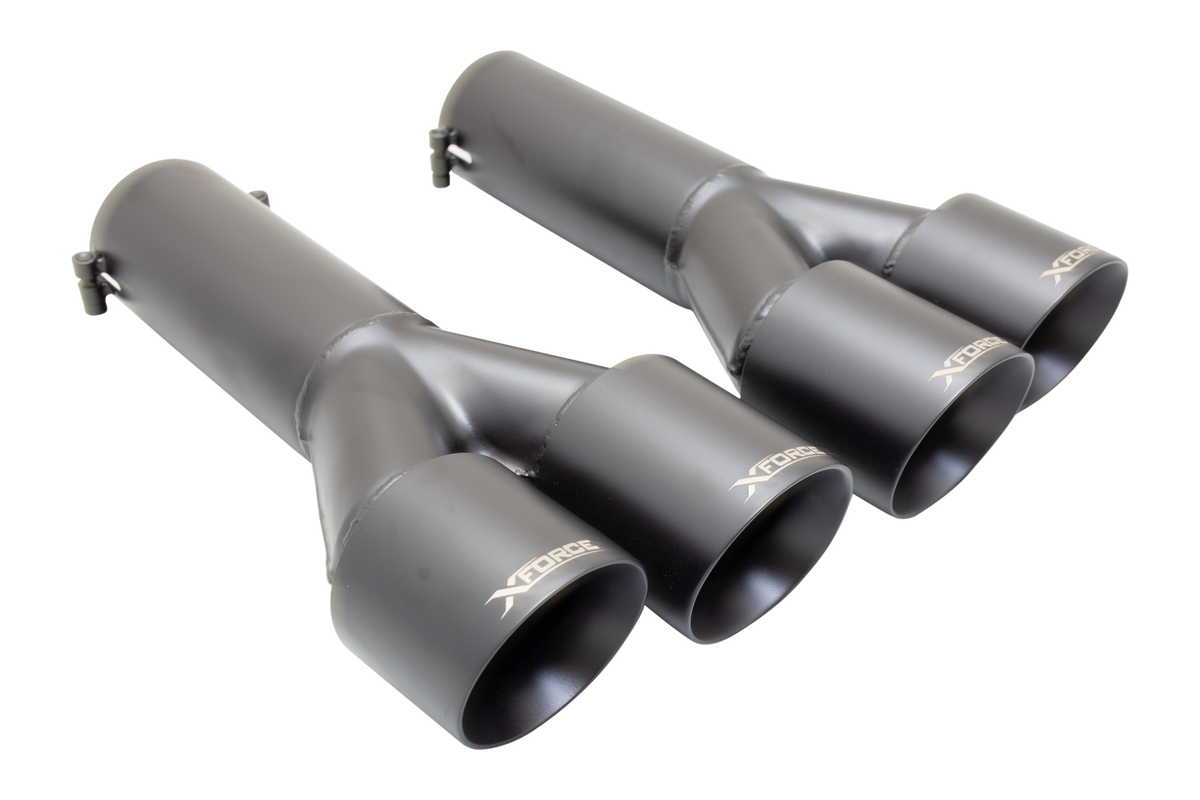 XForce Black Tips | 2007-2017 Holdon Commodore SS & SS-V (ESVE31TIPBK)
