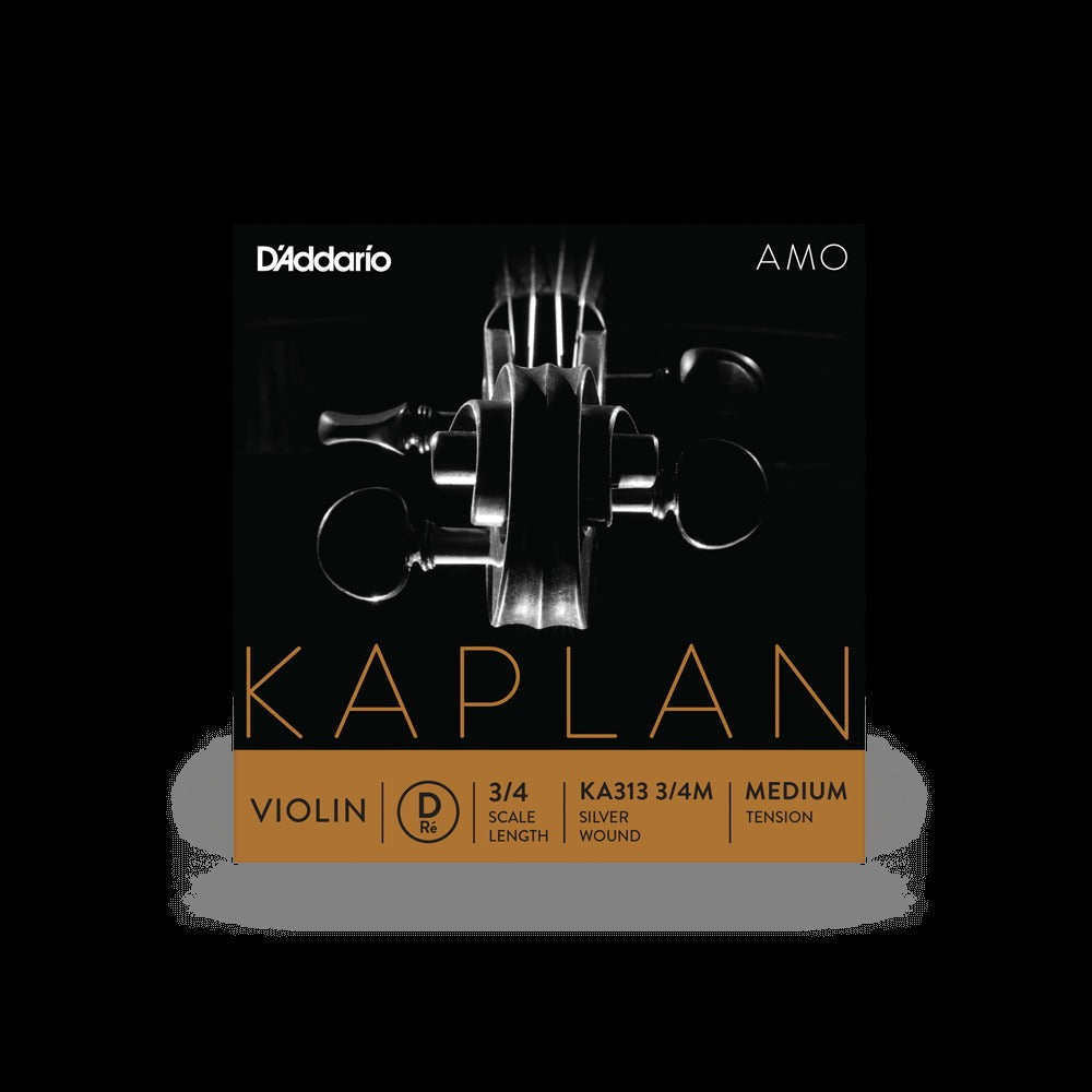 Kaplan Amo Violin String Set, 3/4 Scale, Medium Tension