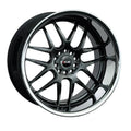 XXR Wheels 526 Chromium Black w/ Chrome Stainless Steel Lip 18x10.5 | 5x114.3/5x120 (52680432N)
