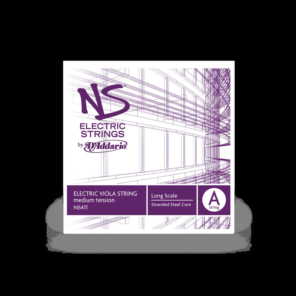 NS Electric Viola String Set, Long Scale, Medium Tension