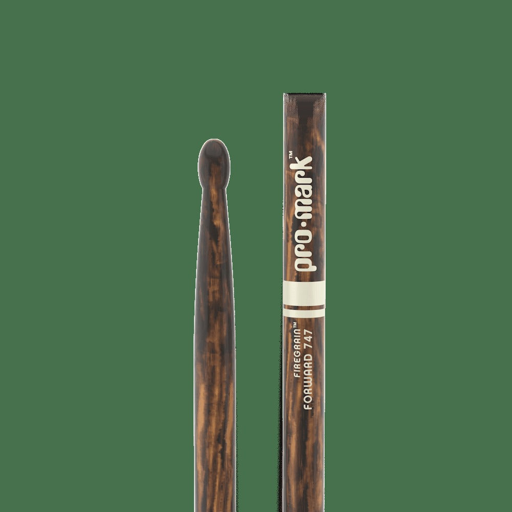 Classic Forward 747 FireGrain Hickory Drumstick, Oval Wood Tip
