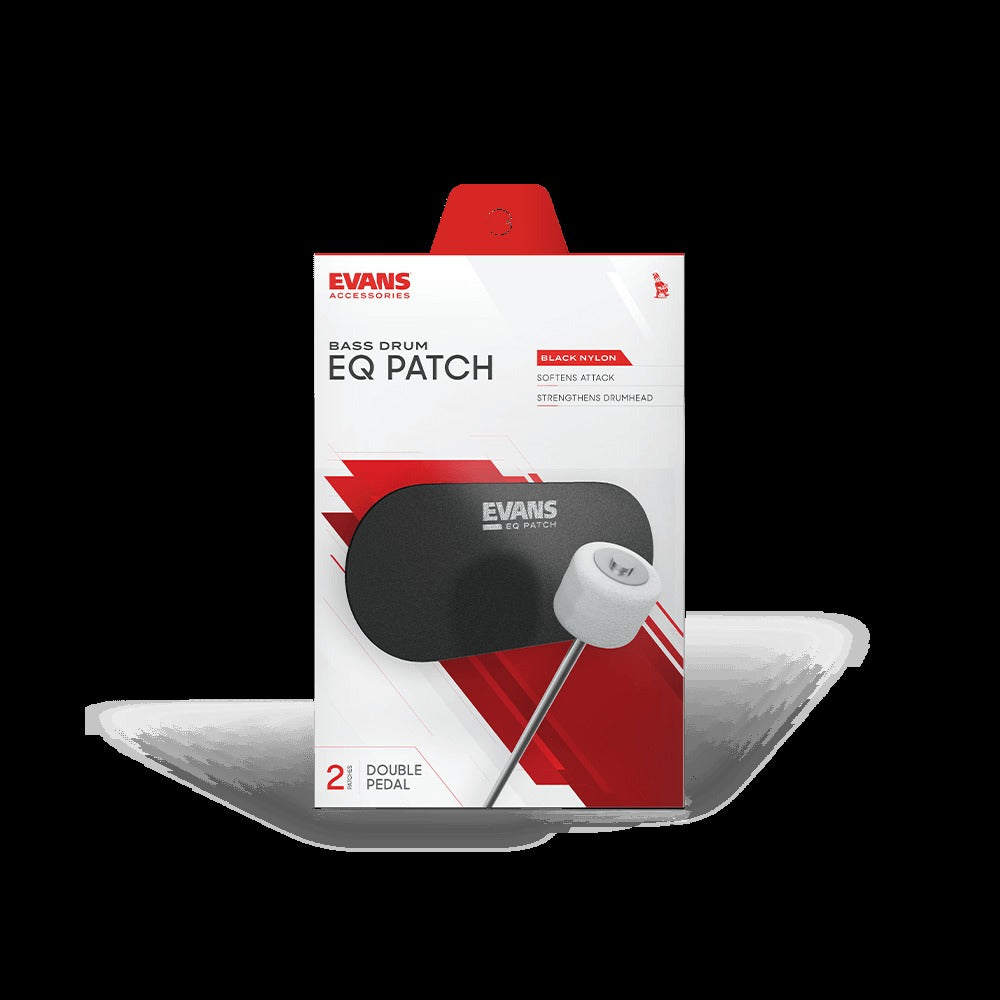 EQ Black Nylon Bass Drum Double Patch