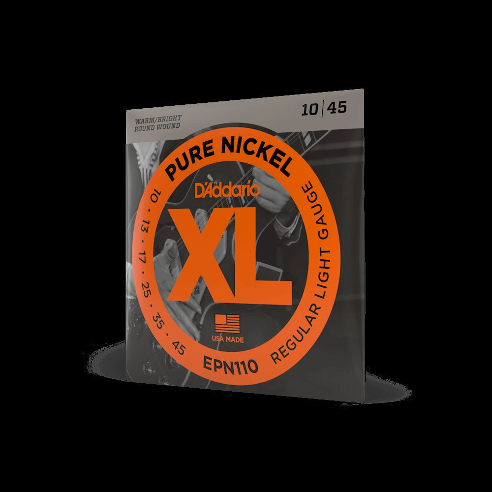 10-45 Regular Light, XL Pure Nickel Electric Guitar Strings