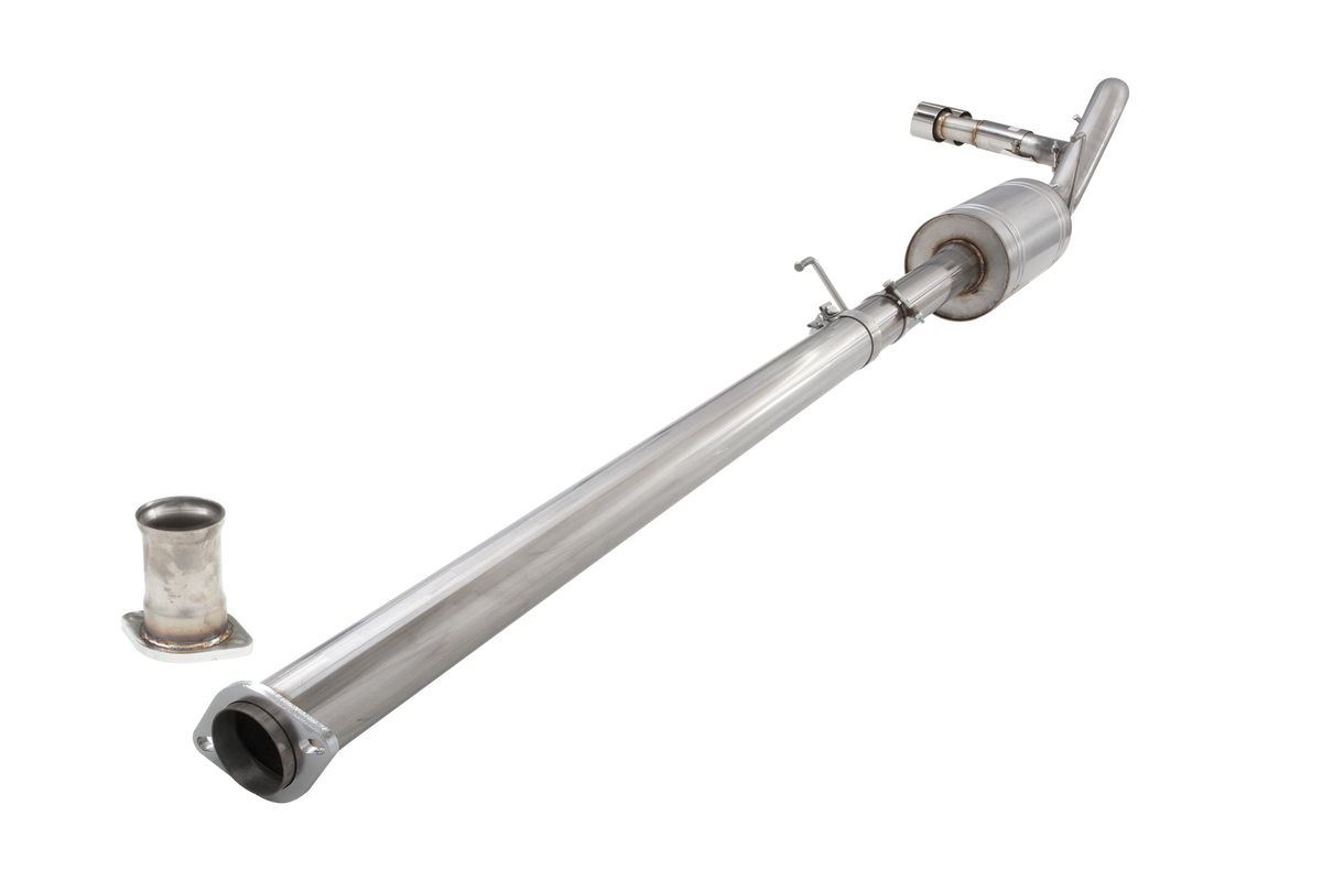 XForce WORKHORSE 3′′ Single Exit Cat-Back Exhaust 409 Stainless | 2014-2019 Silverado 1500 5.3L (E4CS14CS)
