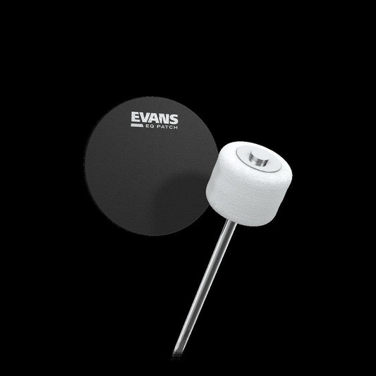 EQ Black Nylon Bass Drum Single Patch
