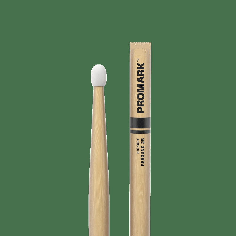 Rebound 2B Hickory Drumstick, Oval Nylon Tip