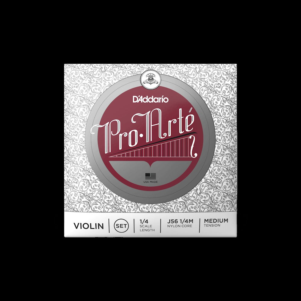 Pro-Arté Violin String Set, 1/4 Scale, Medium Tension