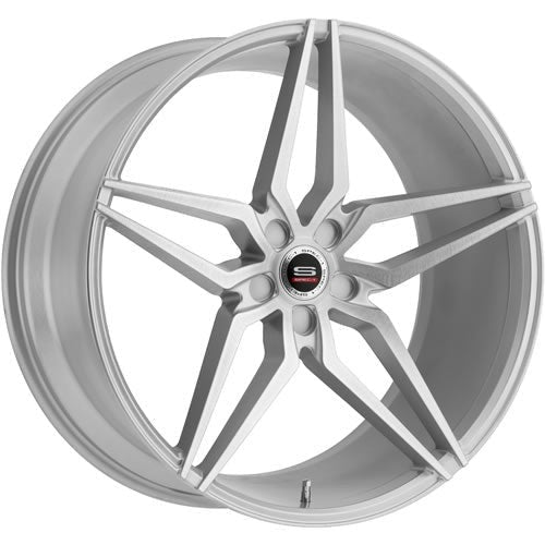 Spec-1 Wheels SPM-81 Silver w/ Machined Spoke Faces 22x10.5 | 5x114.3 (SPM81A221054042SB-DT5X1143)