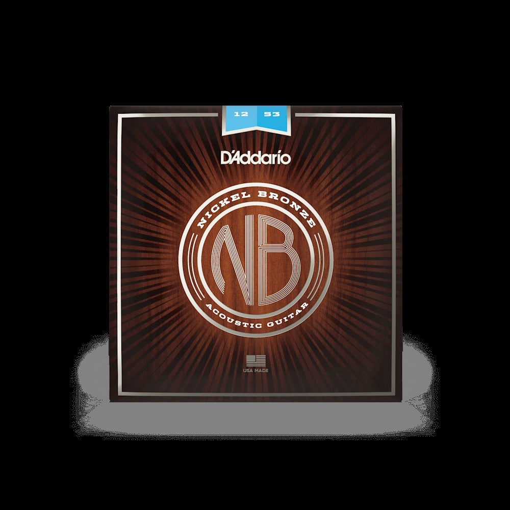 12-53 Light, Nickel Bronze Acoustic Guitar Strings