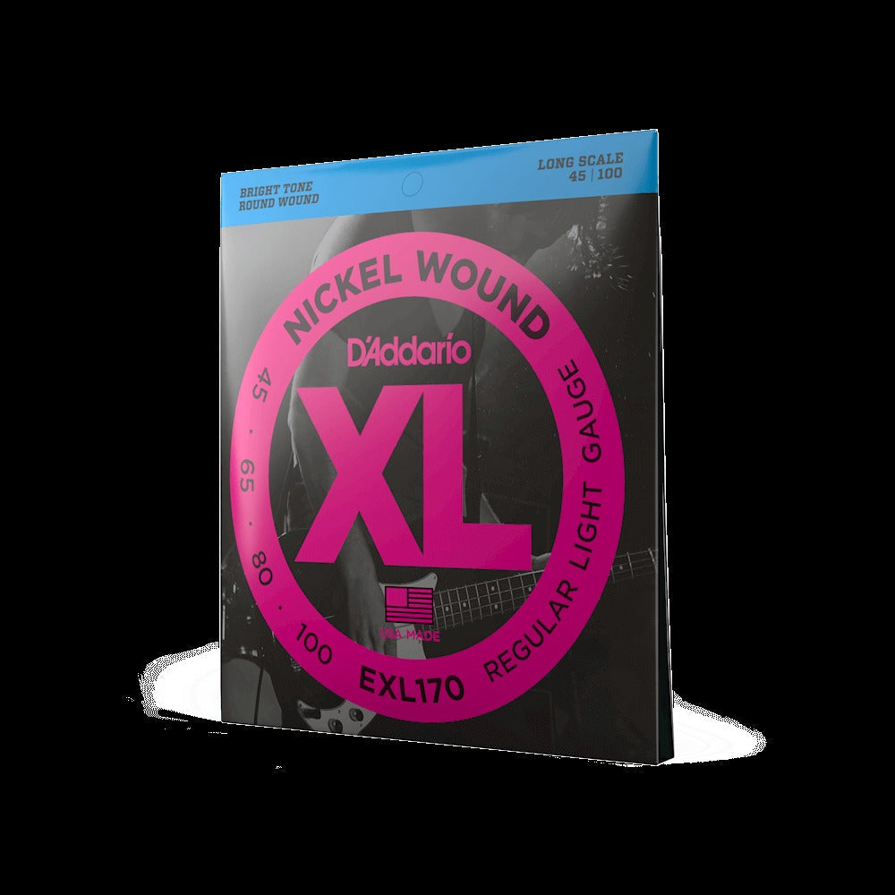45-100 Regular Light, Long Scale, XL Nickel Bass Strings