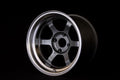 Volk Racing TE37V Gunmetal Gray w/ Machined Lip 16x10 | 4x114.3 (WVDVL2-30BG)