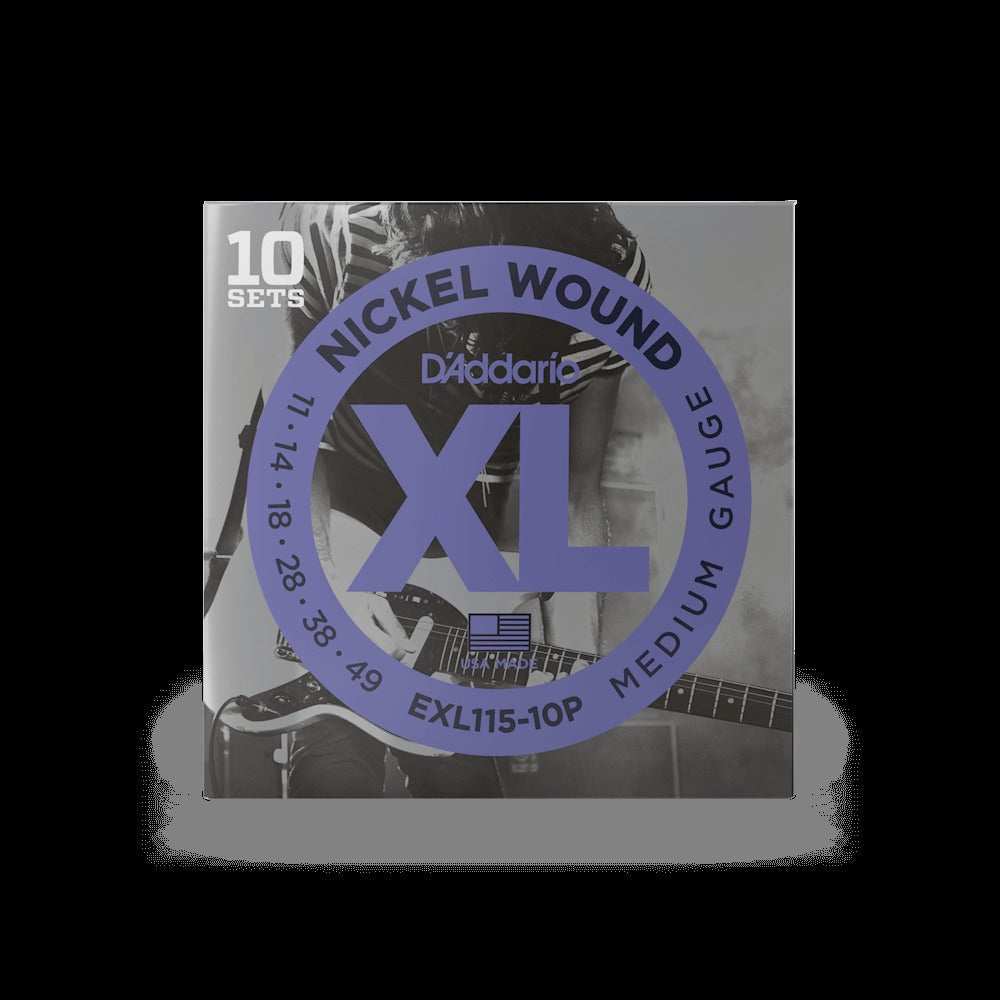 11-49 Medium, XL Nickel Electric Guitar Strings