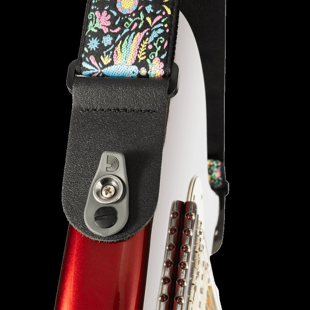 Pad Lock Woven Guitar Strap, Phoenix Dream